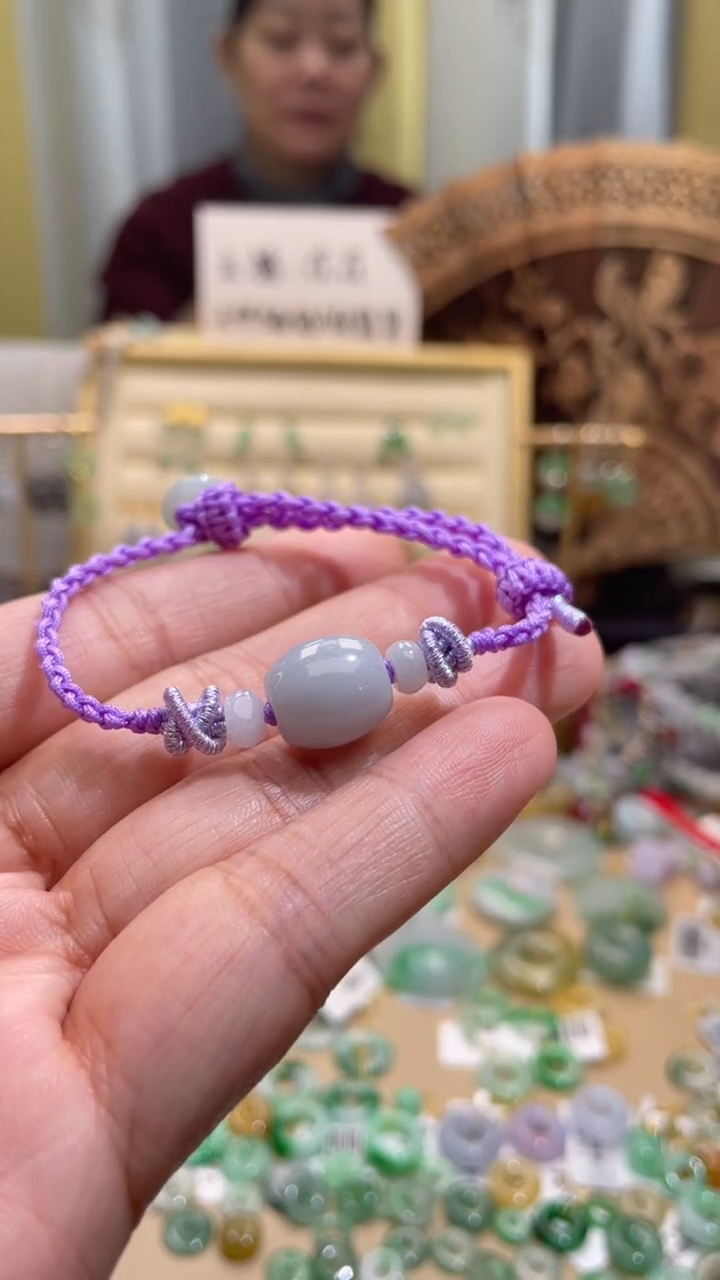 颈饰未镶嵌翡翠路路通手绳