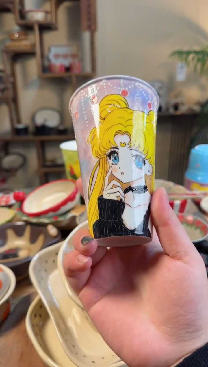 【闪购商品】美少女杯子高温瓷器