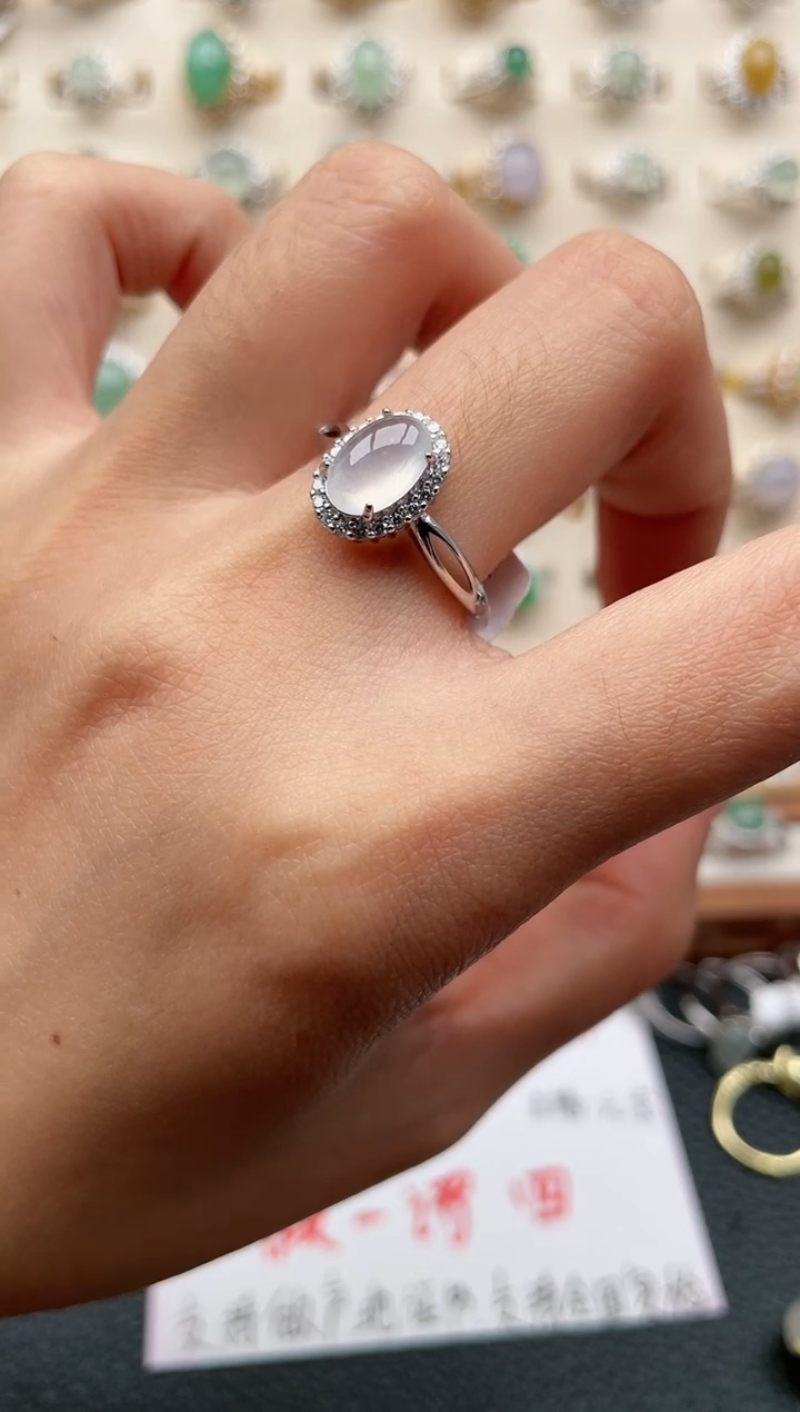 【闪购商品】翡翠戒指银S925镶嵌1111