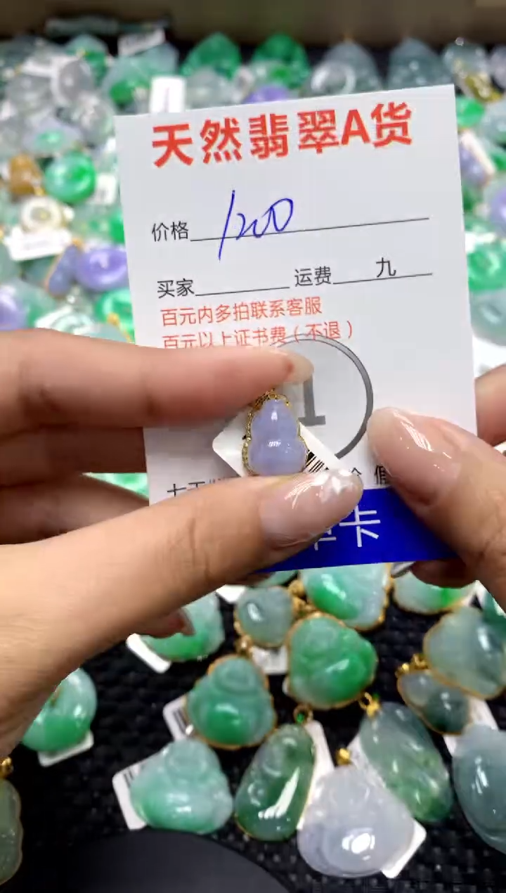 【闪购商品】翡翠颈饰18K金镶嵌111111111111111111