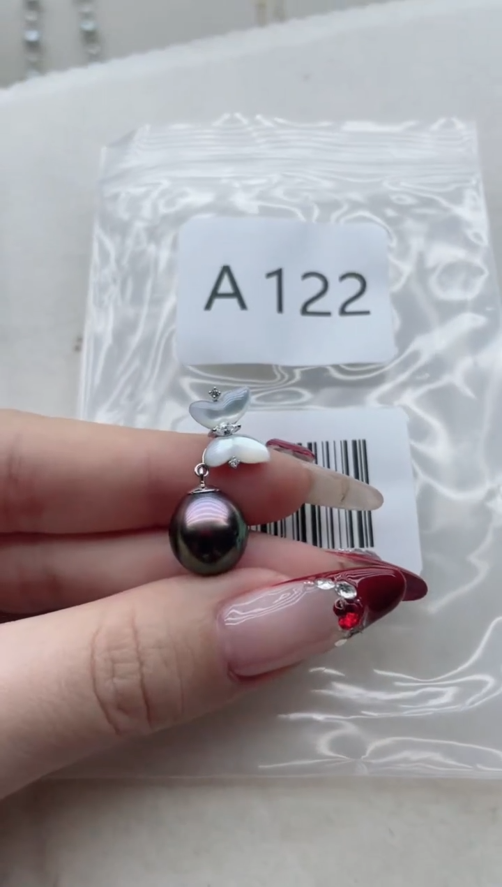 【闪购商品】海水珍珠吊坠银S925镶嵌A122