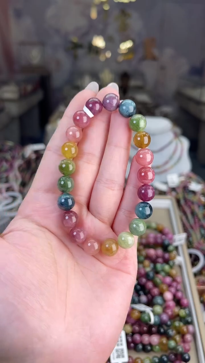 【闪购商品】/未镶嵌碧玺9mm+碧玺单圈多样性发货