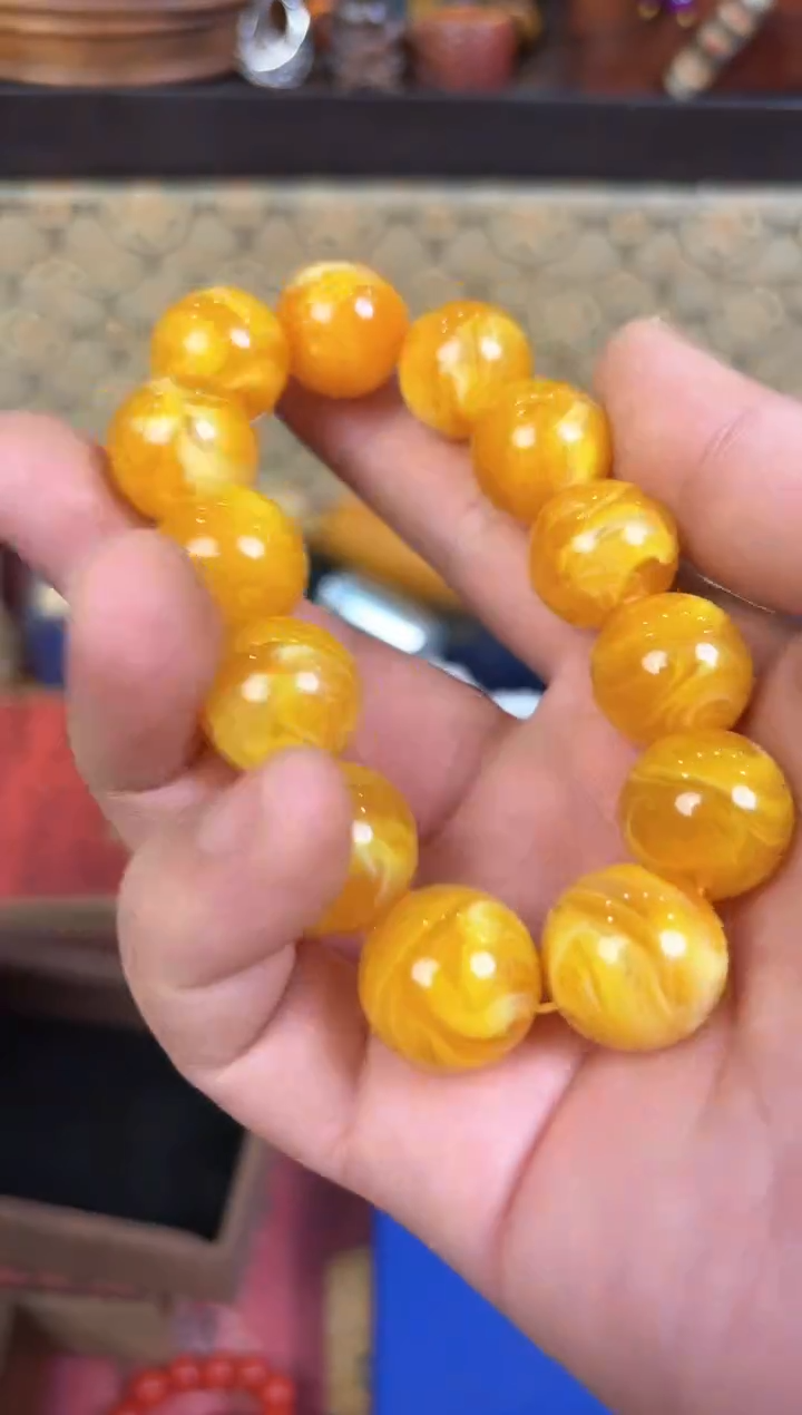 【闪购商品】蜜蜡手链未镶嵌琳专属哈哈哈哈哈哈