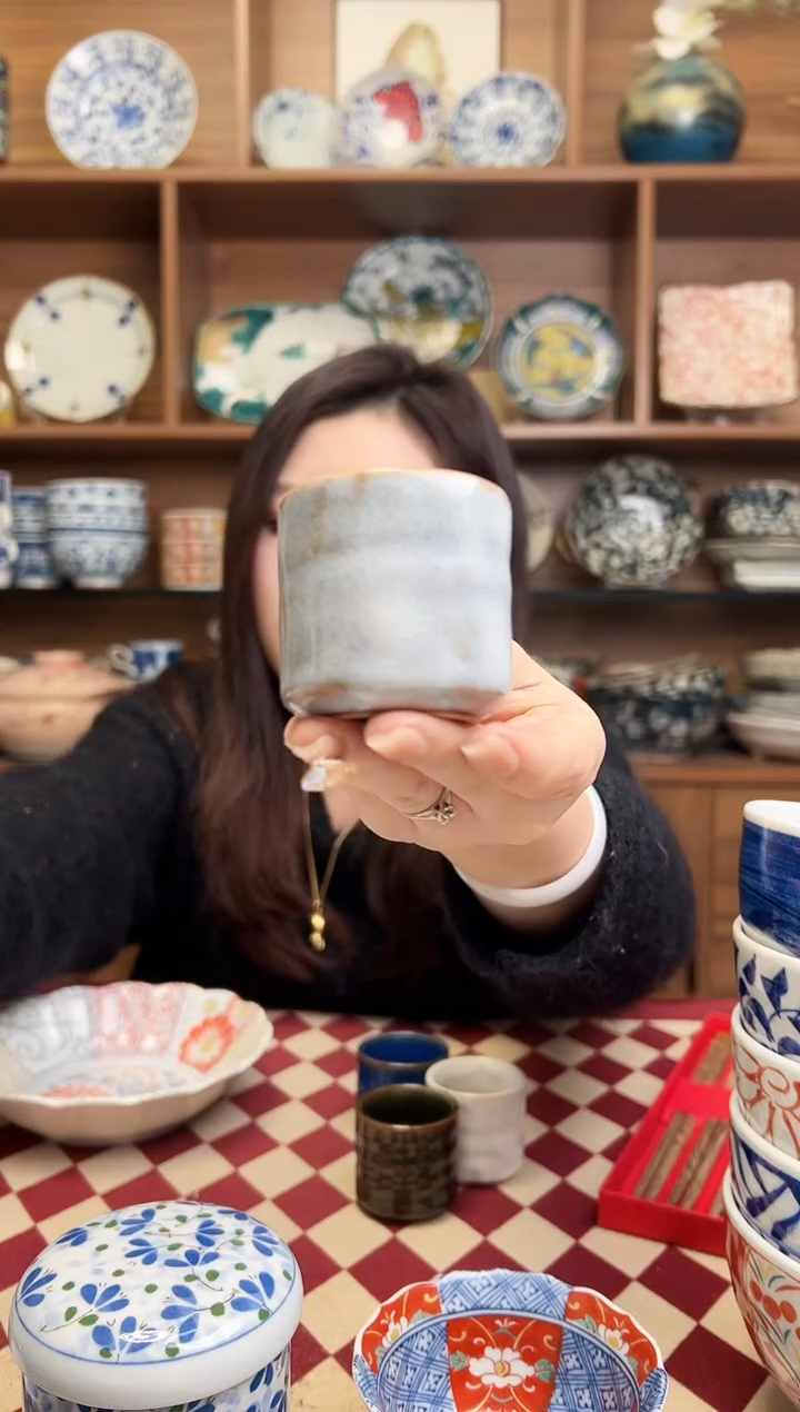 【闪购商品】瓷片鼠志野  小酒杯      