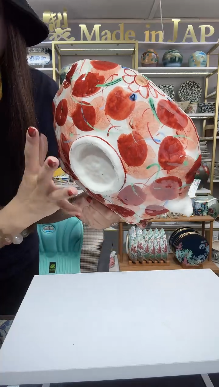 陶瓷木叶导流口大钵一只装（微瑕介意慎拍）