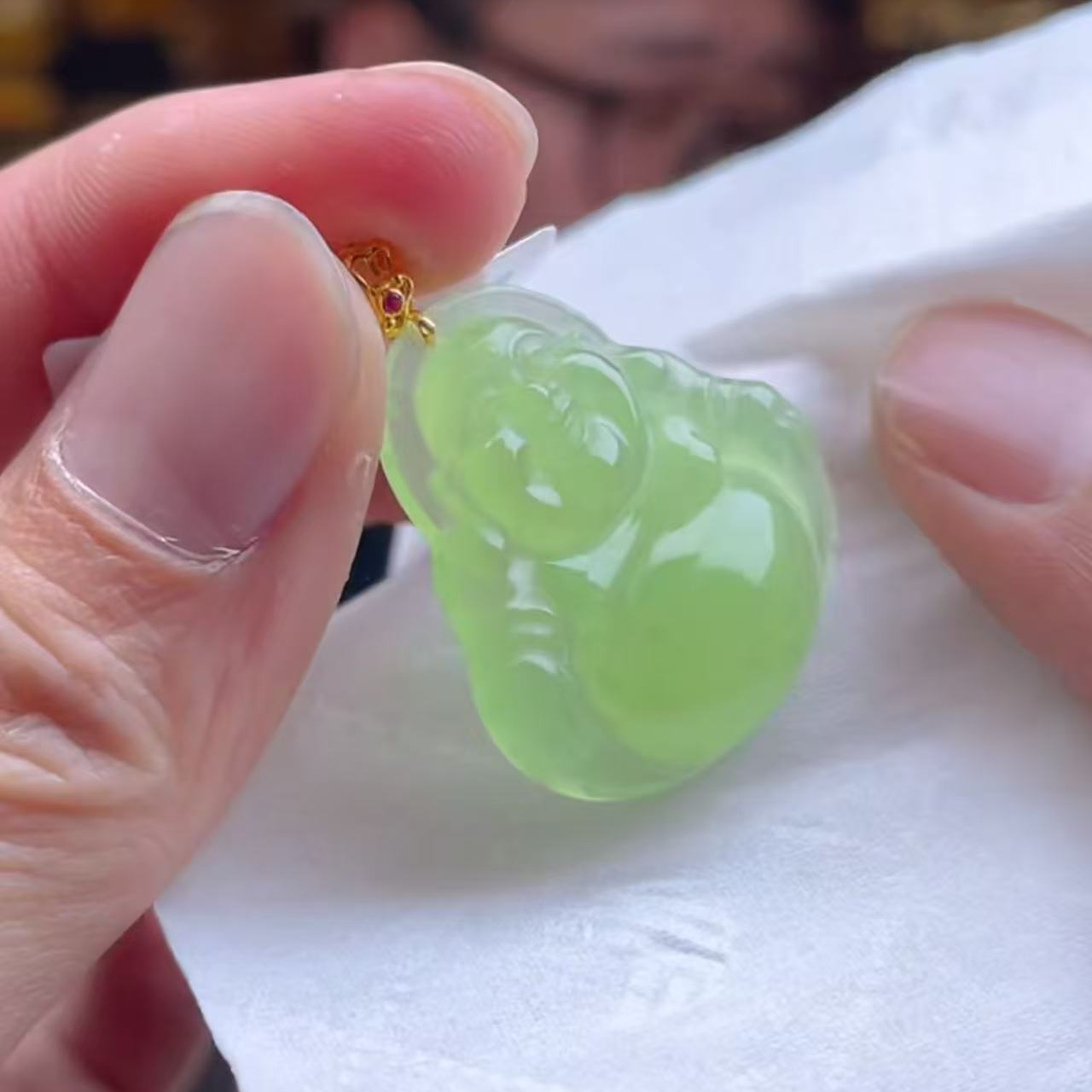 【玉经纶】182201/HQ31-和田玉吊坠-多样性发其一