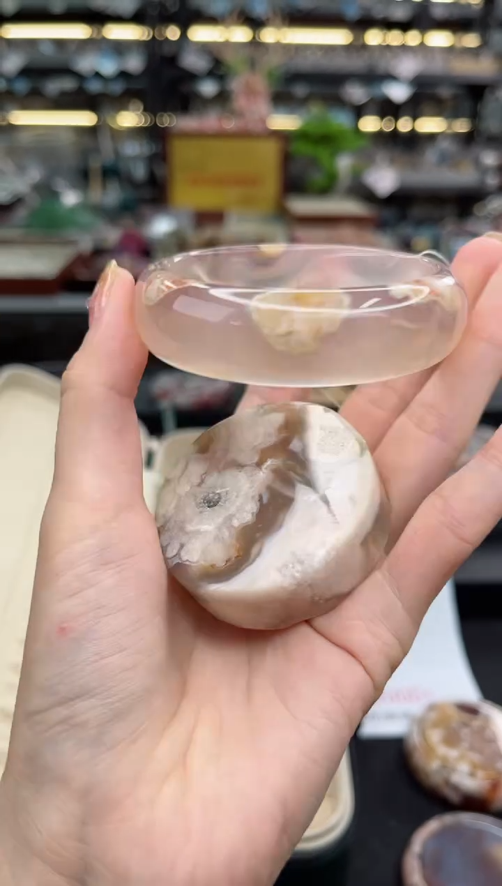 【闪购商品】石英质玉手镯未镶嵌58圈口（赠品镯心）628