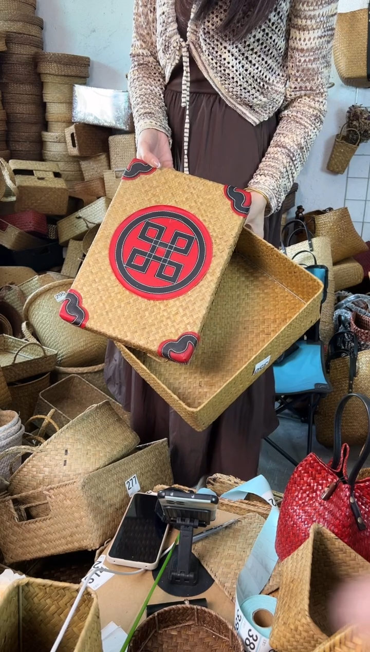 草编草编包/草编收纳盒微瑕疵