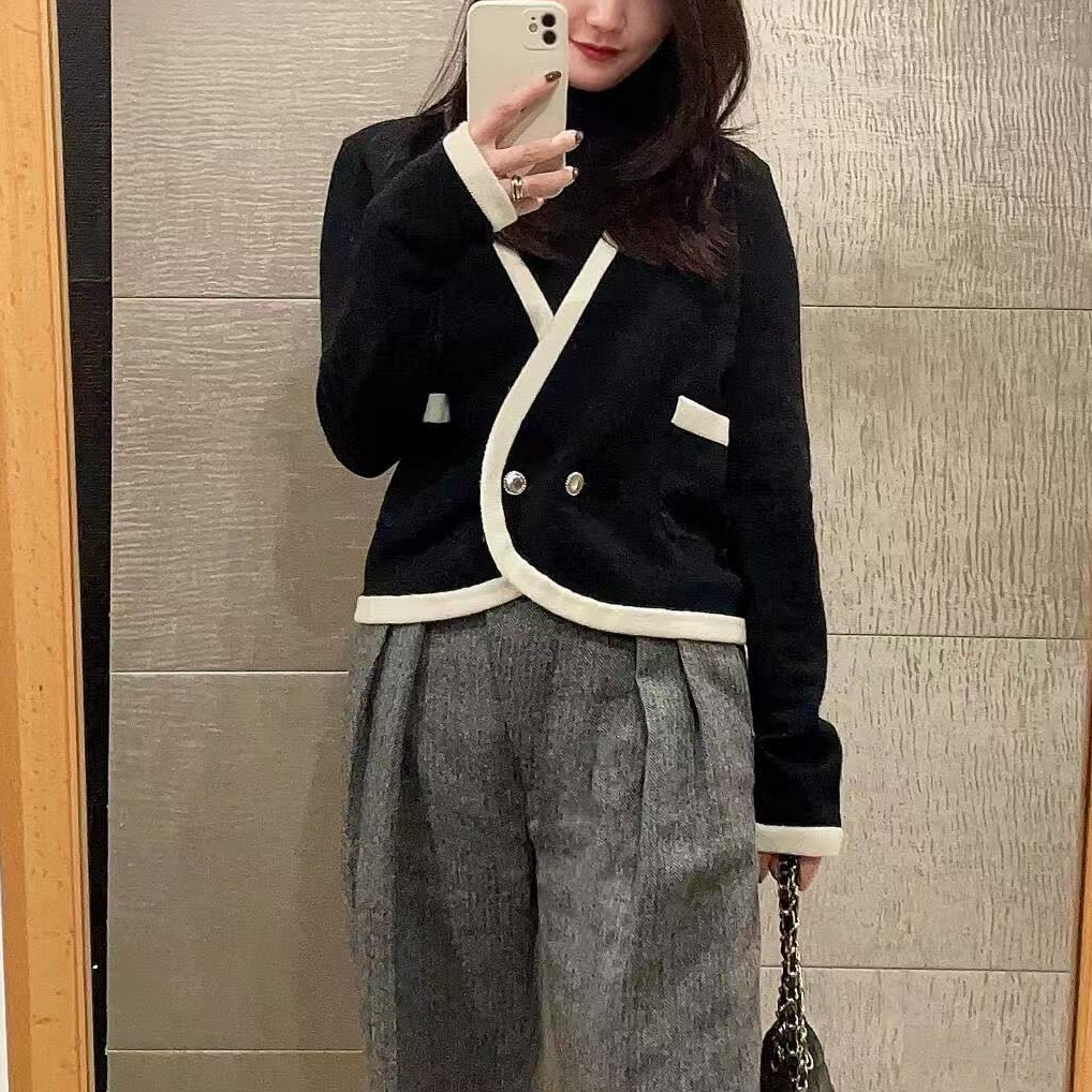 全新未使用 Chanel/香奈儿 18P针织上衣开衫 带吊牌36码 