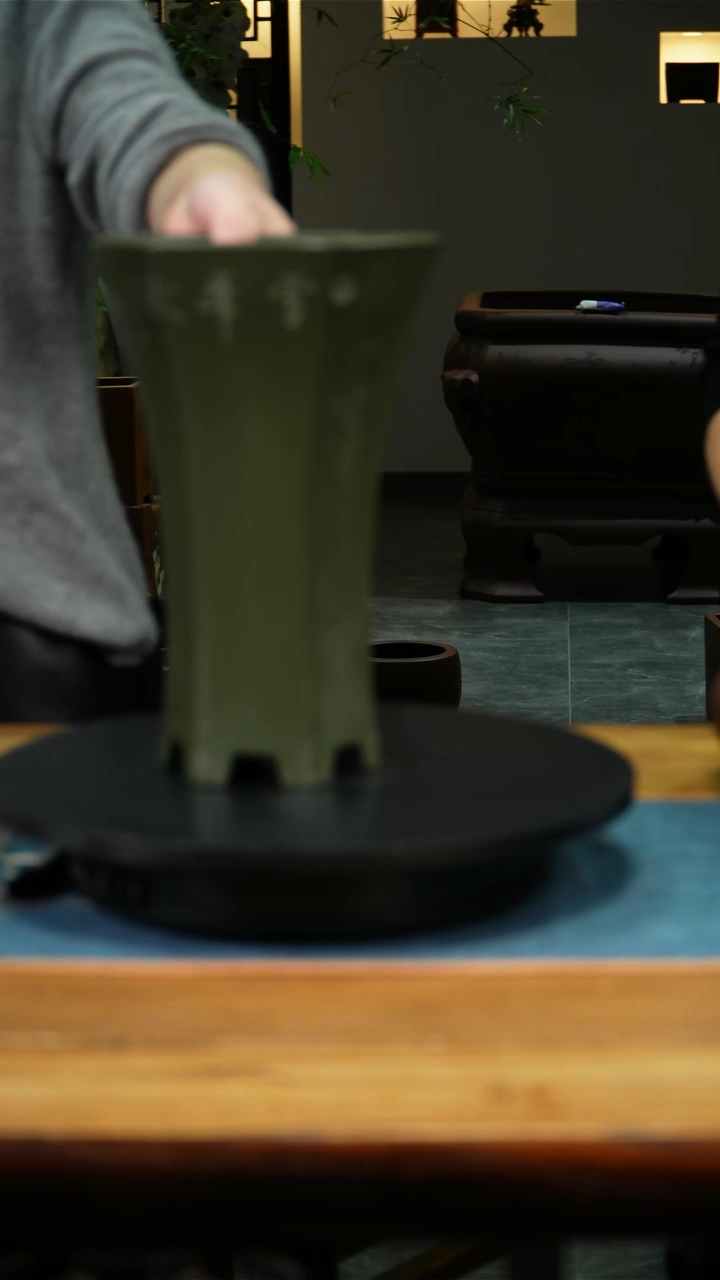 6*6李超紫砂兰花盆