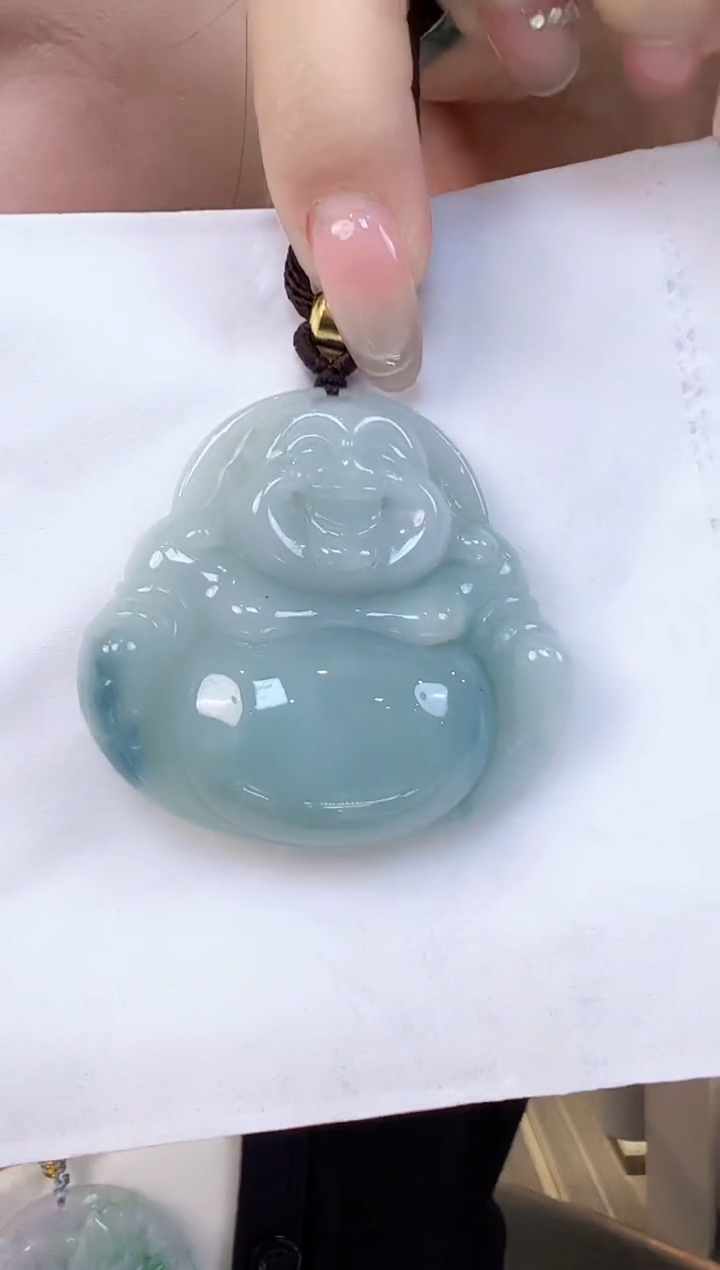 吊坠(不含链)未镶嵌翡翠晴水佛公（送绳）