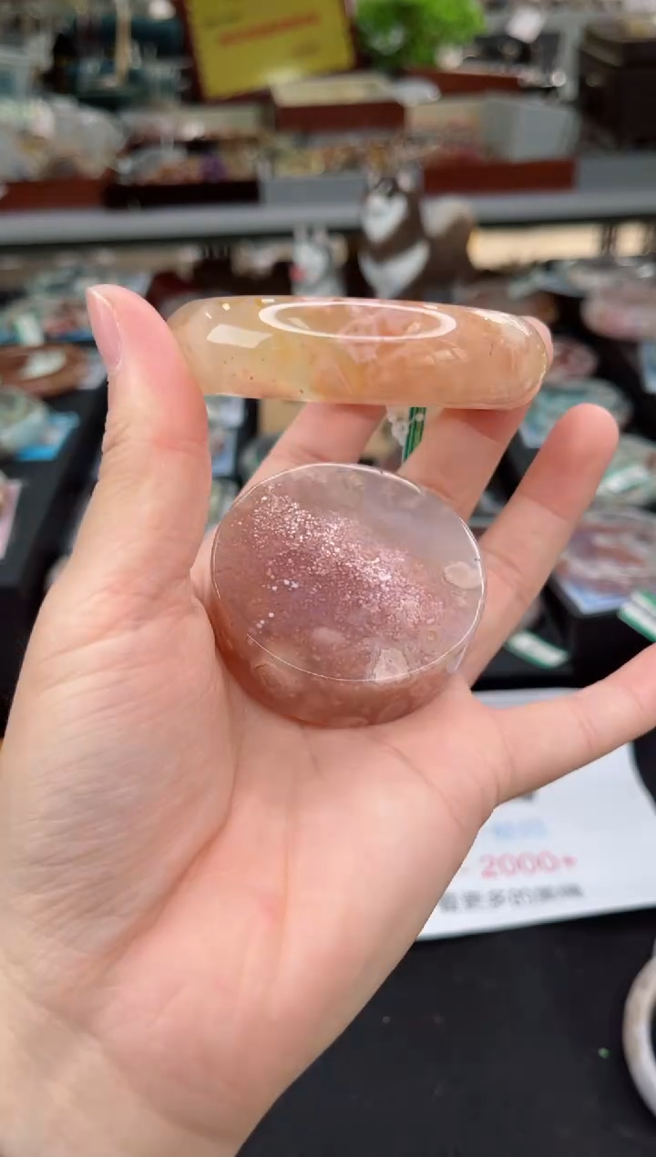 【闪购商品】石英质玉手镯未镶嵌56圈口（赠品镯心）3918066