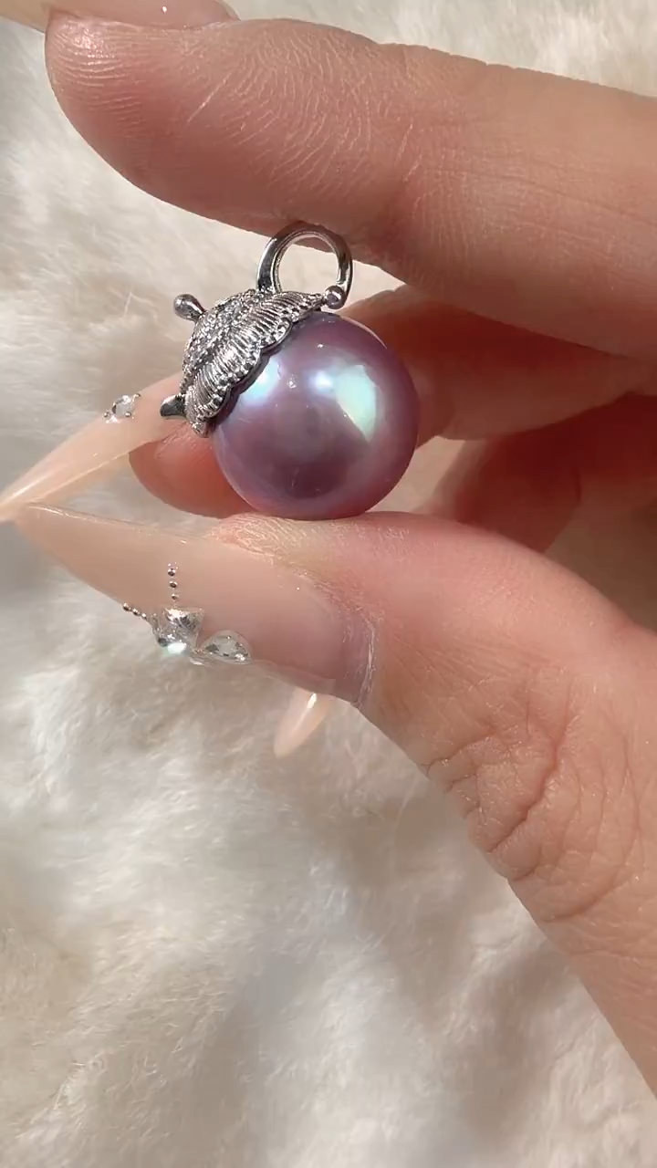 银S925镶嵌吊坠【不含链】淡水珍珠680