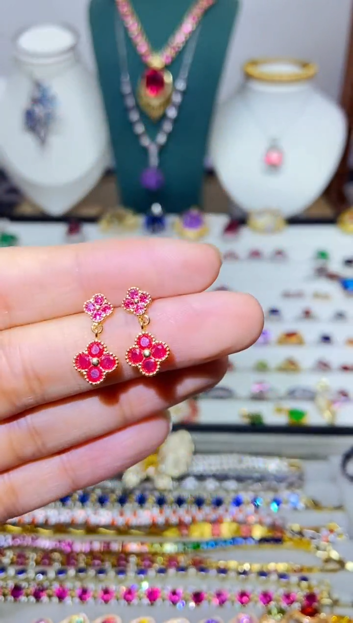 银S925镶嵌戒指烟晶96