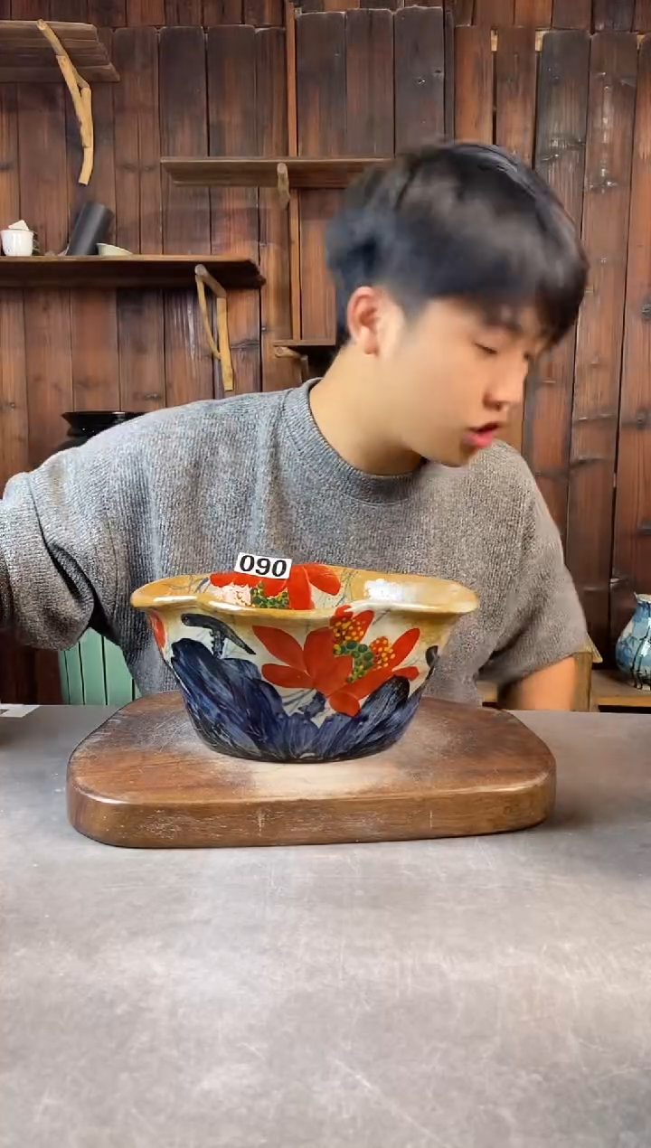 碗090，手工手绘，超值陶瓷