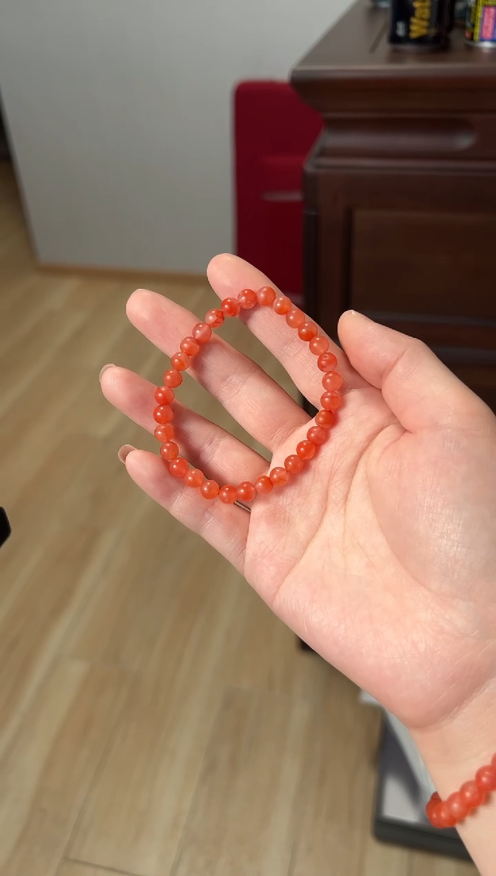 【闪购商品】南红玛瑙手串未镶嵌南红6mm单圈