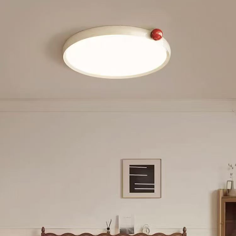 【灯语】 2025新款全光谱法式中古吸顶卧室灯奶油风书房儿童房灯