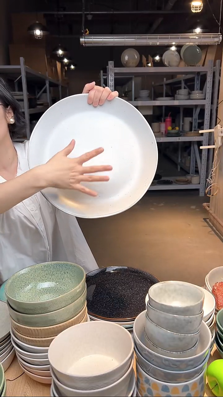 瓷183外贸尾货高温釉下彩陶瓷餐具默认微瑕