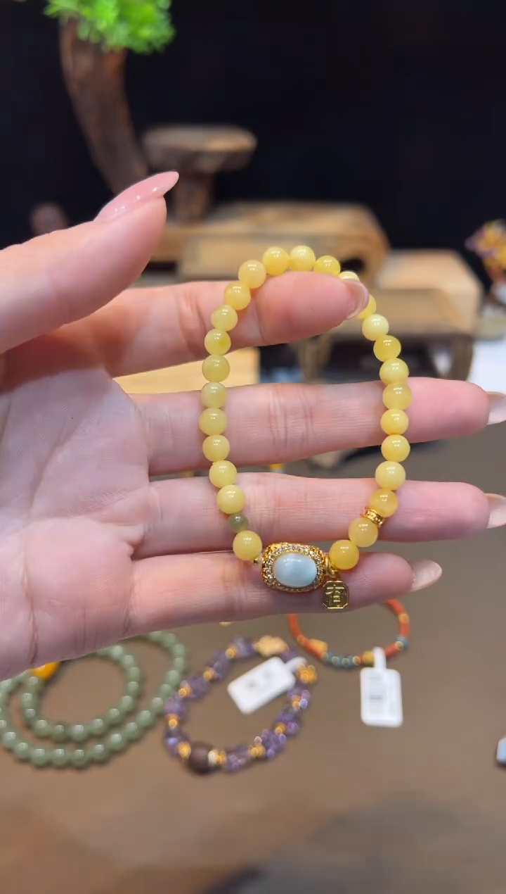 未镶嵌琥珀手饰手饰@@E7127