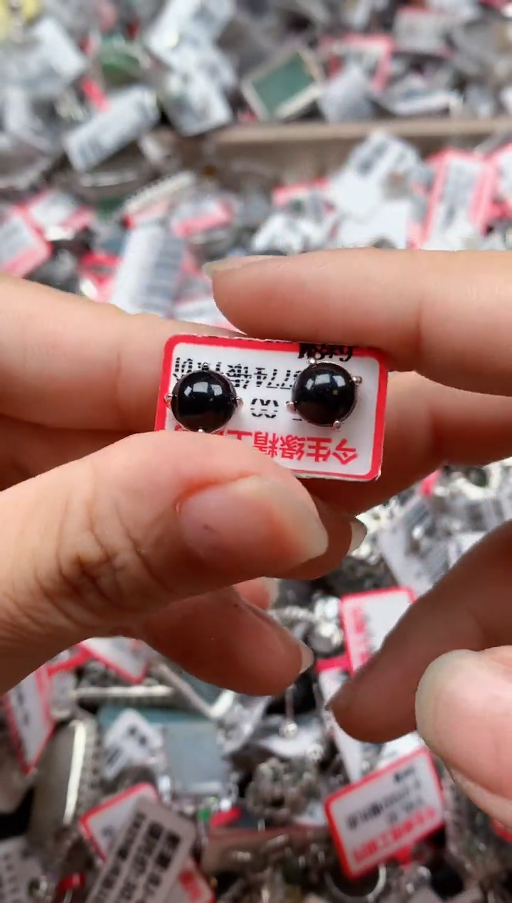 银S925镶嵌戒指翡翠天然A货缅甸翡翠