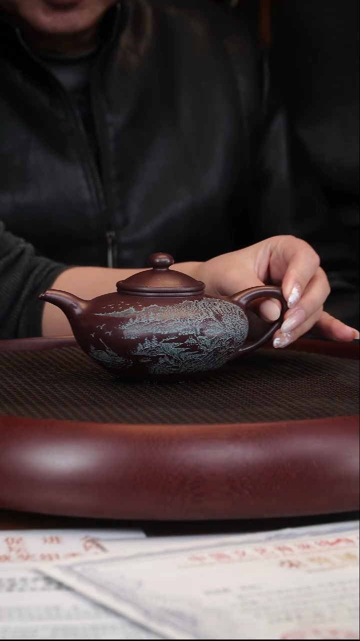 【闪购商品】紫砂茶壶1-10赵克南芝灵金龙血砂270CC