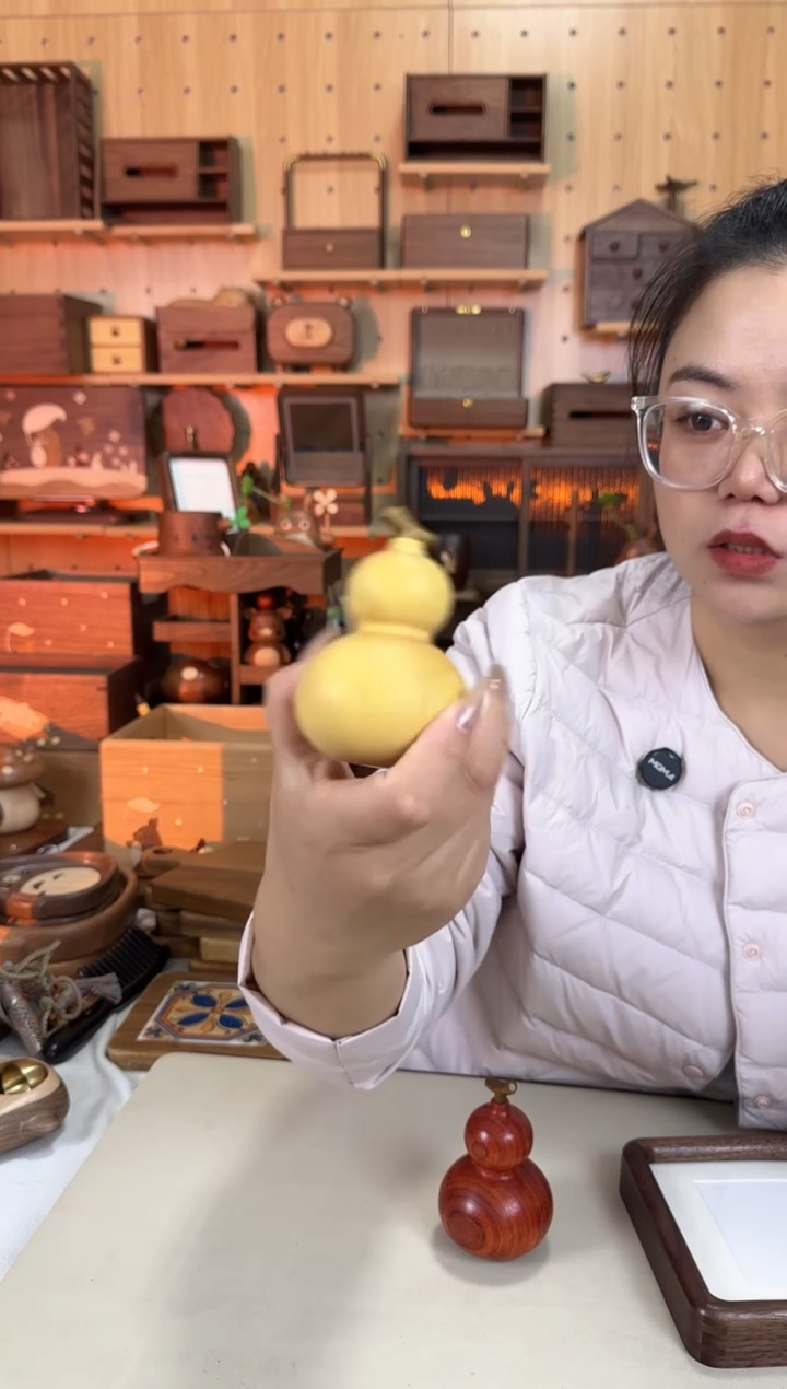 木黄杨木实木葫芦摆件