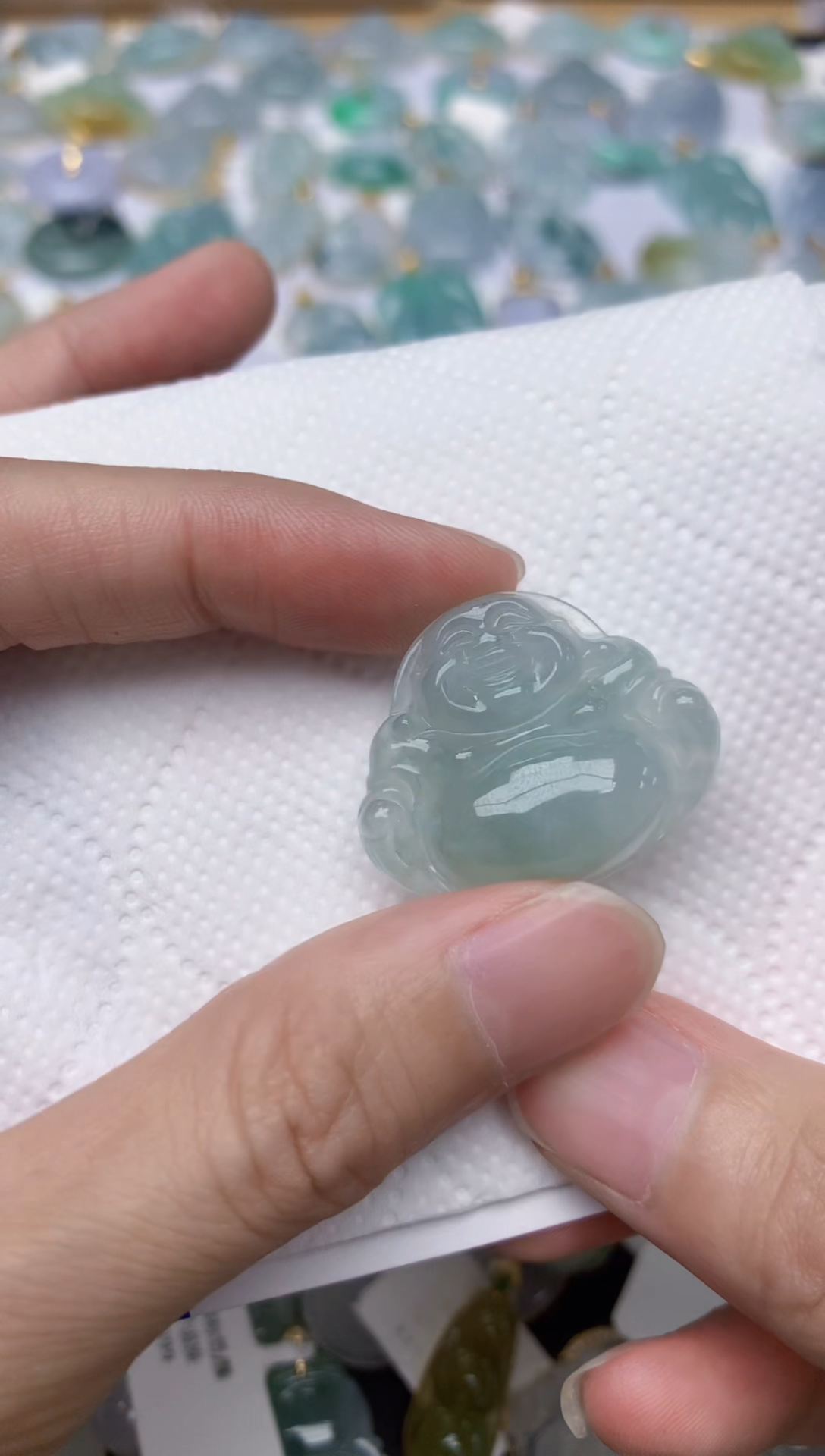 翡翠未镶嵌颈饰天然A货翡翠