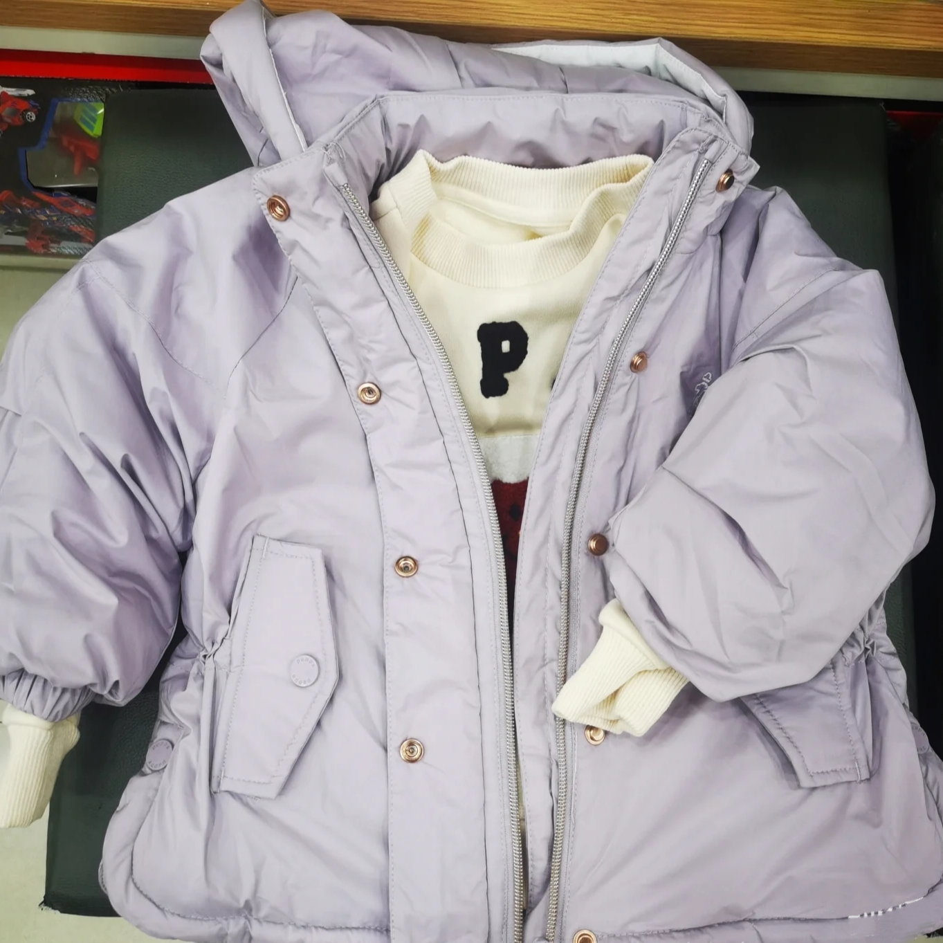 【直播间】紫色棉服