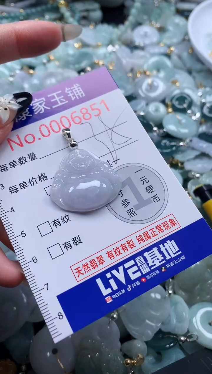 翡翠未镶嵌颈饰6851