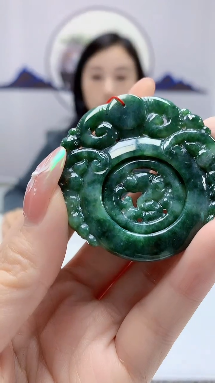 【闪购商品】定制翡翠未镶嵌4852DD-毛货挂件24