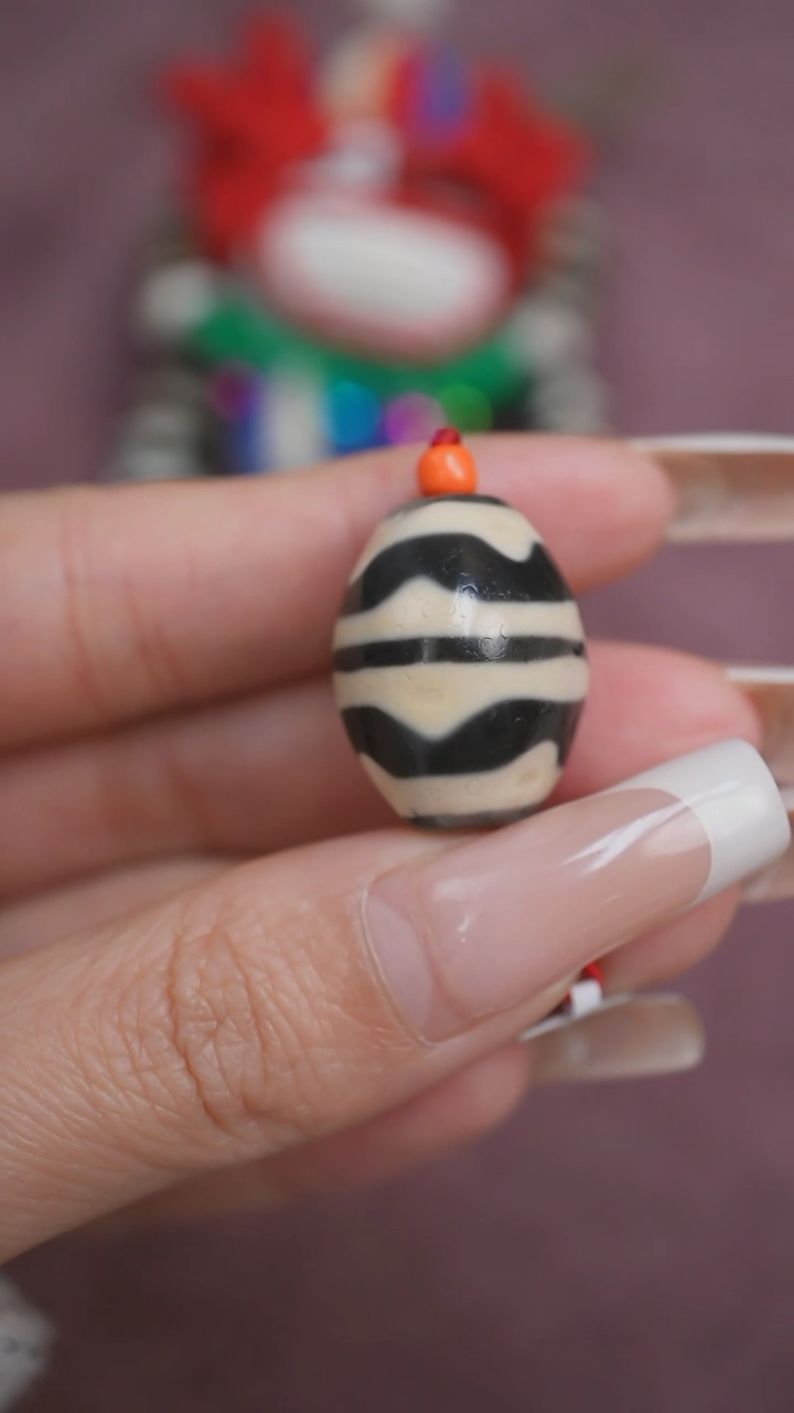 【闪购商品】玛瑙/玉髓颈饰未镶嵌蚀花玛瑙珠定制编绳