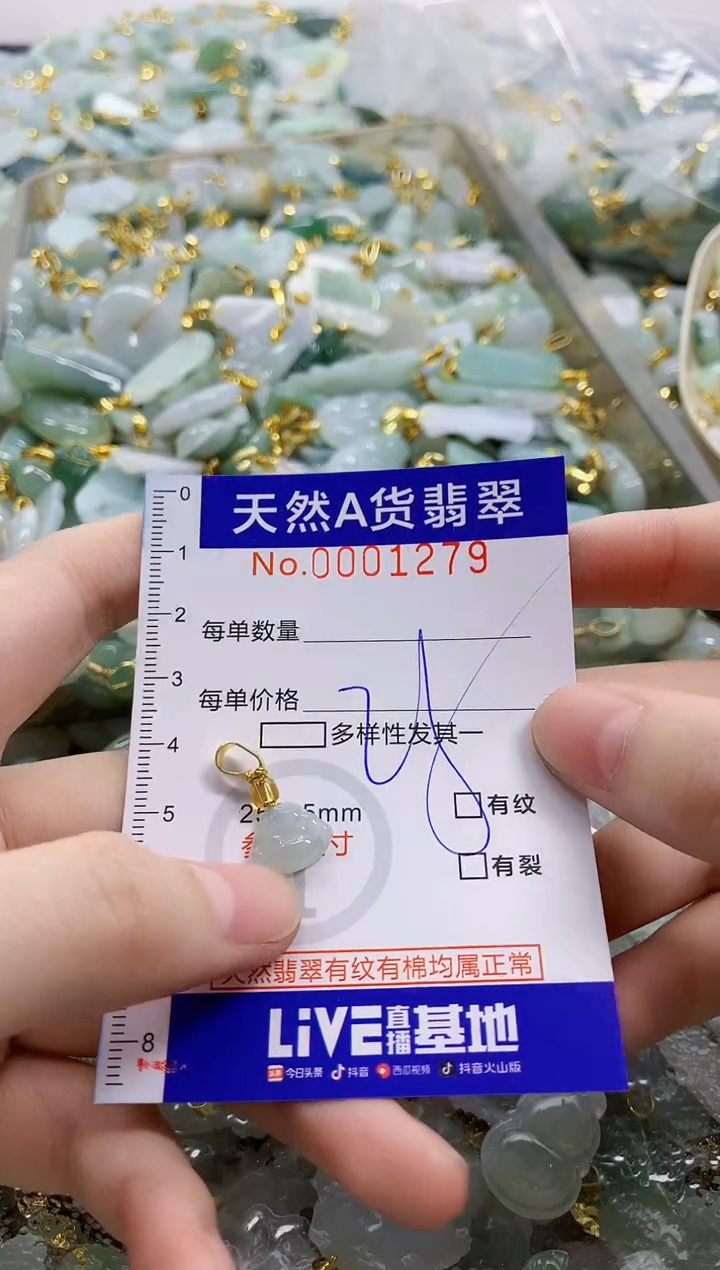 颈饰未镶嵌翡翠天然A货翡翠
