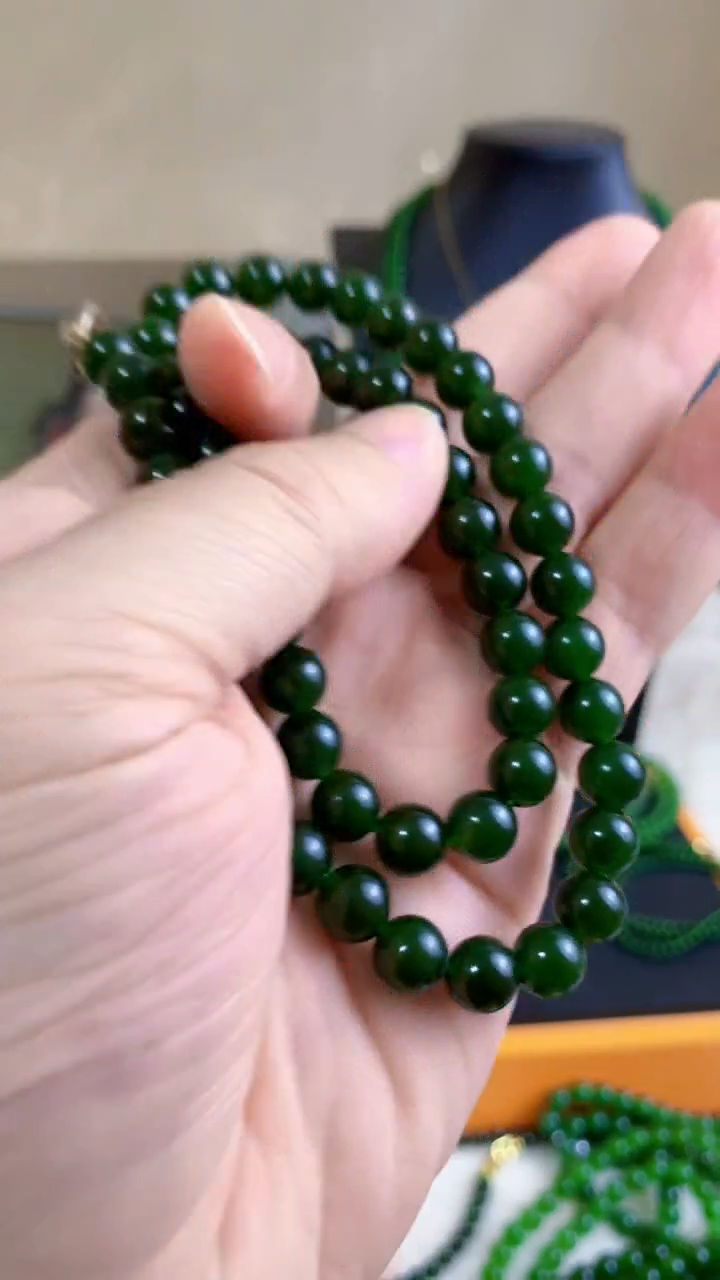 和田玉（碧玉）未镶嵌项链6