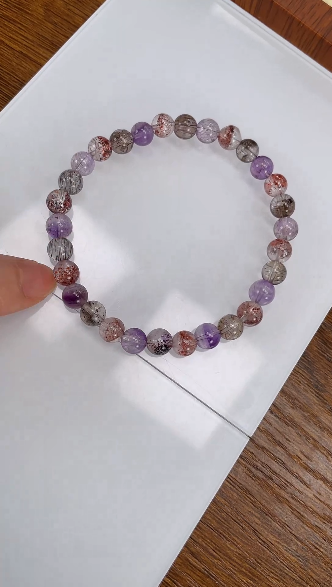 【闪购商品】水晶手链未镶嵌超七手串6+mm 多样性发一