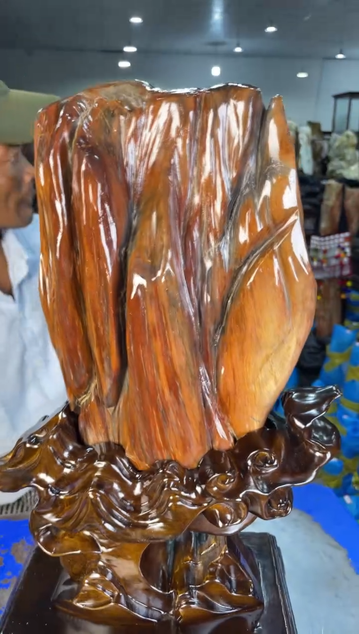 未镶嵌摆件硅化玉30