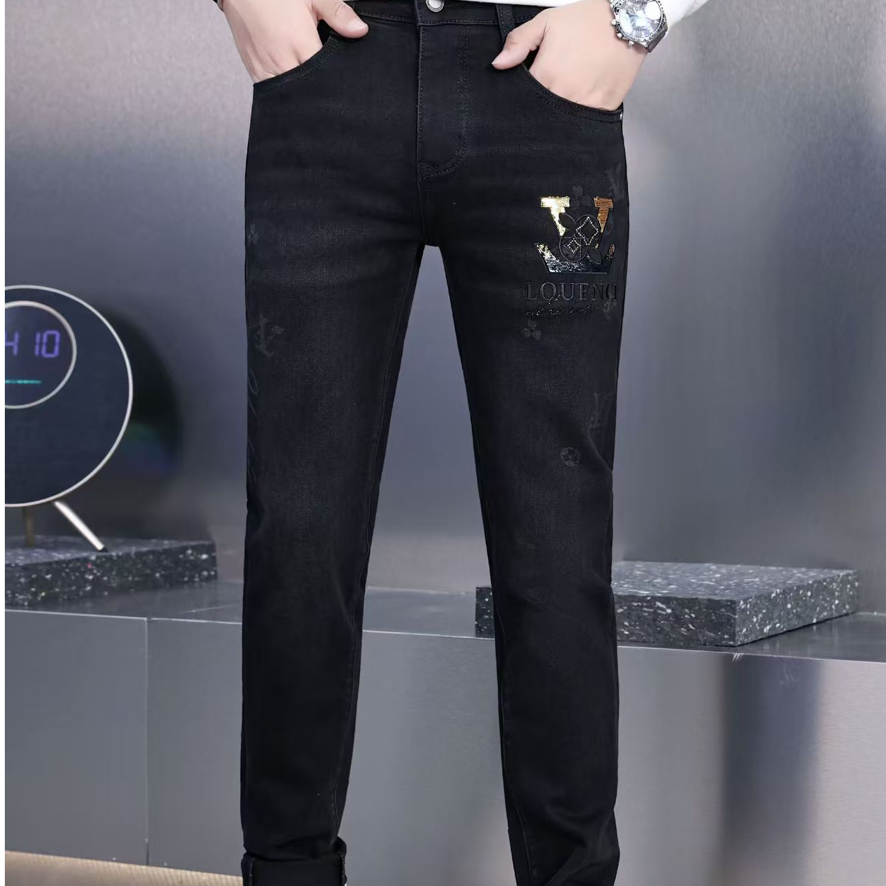 2025秋冬新款潮牌大V牛仔裤