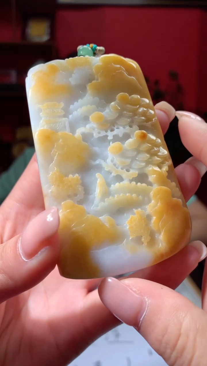 吊坠(不含链)未镶嵌翡翠天然翡翠A货29