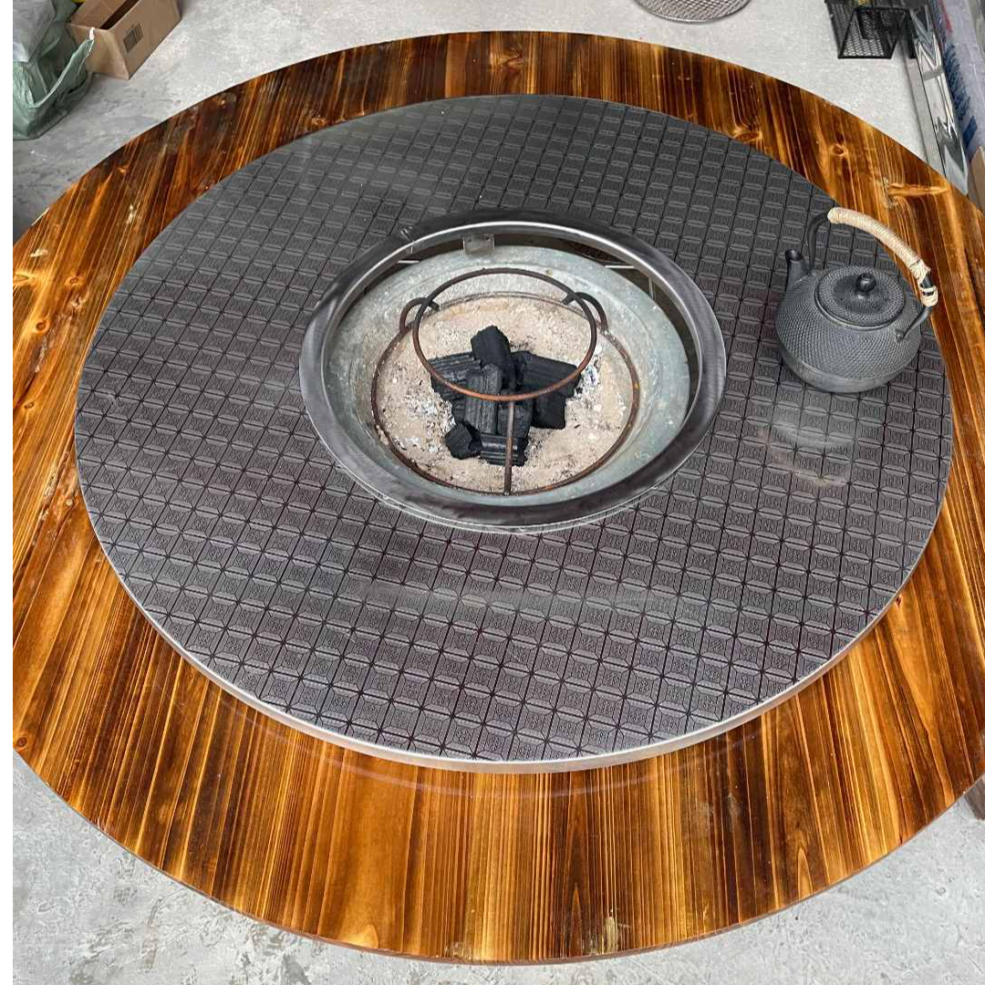 旋转火锅桌转盘餐桌