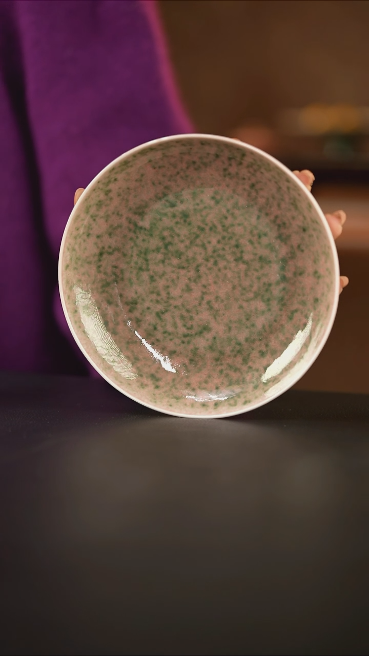 【闪购商品】杯庐陵昱西六字篆款瓜皮绿壶承