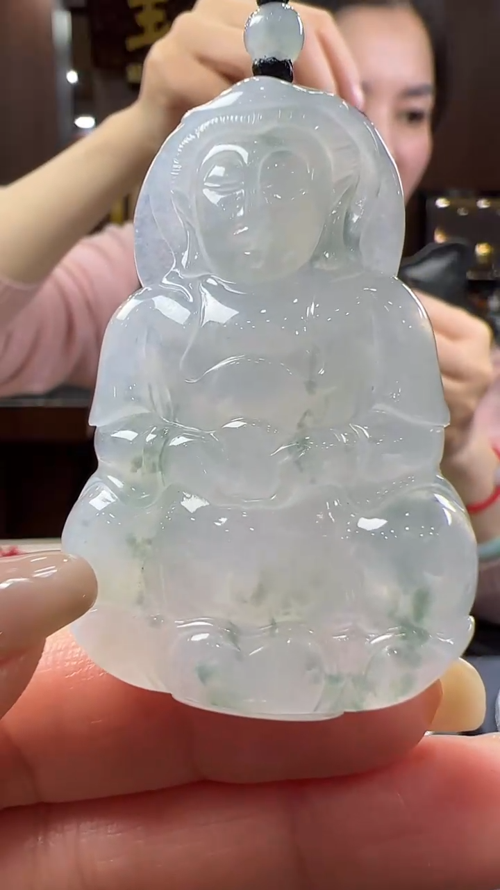 【闪购商品】翡翠挂件未镶嵌观音