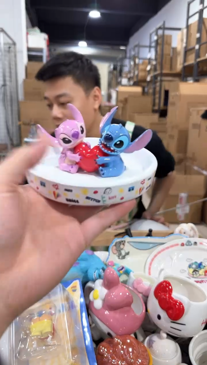 瓷片史迪仔安琪首饰盘