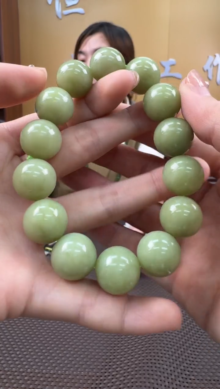 【闪购商品】和田玉手串未镶嵌15-16mm
