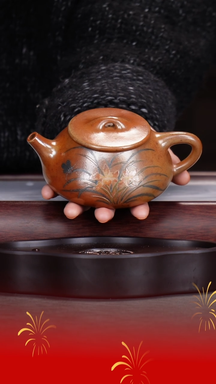 【闪购商品】紫砂茶杯刘强洪/柴烧/满瓢/260cc