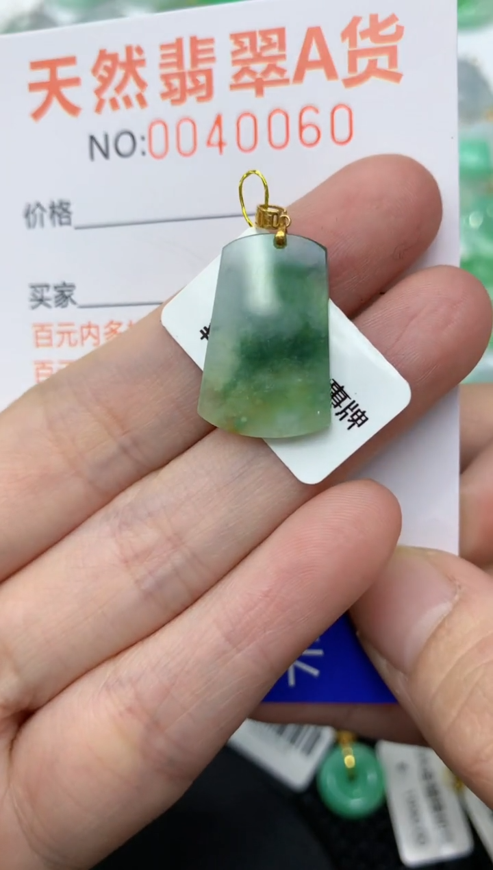 【闪购商品】翡翠颈饰18K金镶嵌11111111