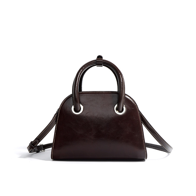 【云云甄选】ZG-7935-紫檀色-轻奢时尚女士新款单肩斜挎包