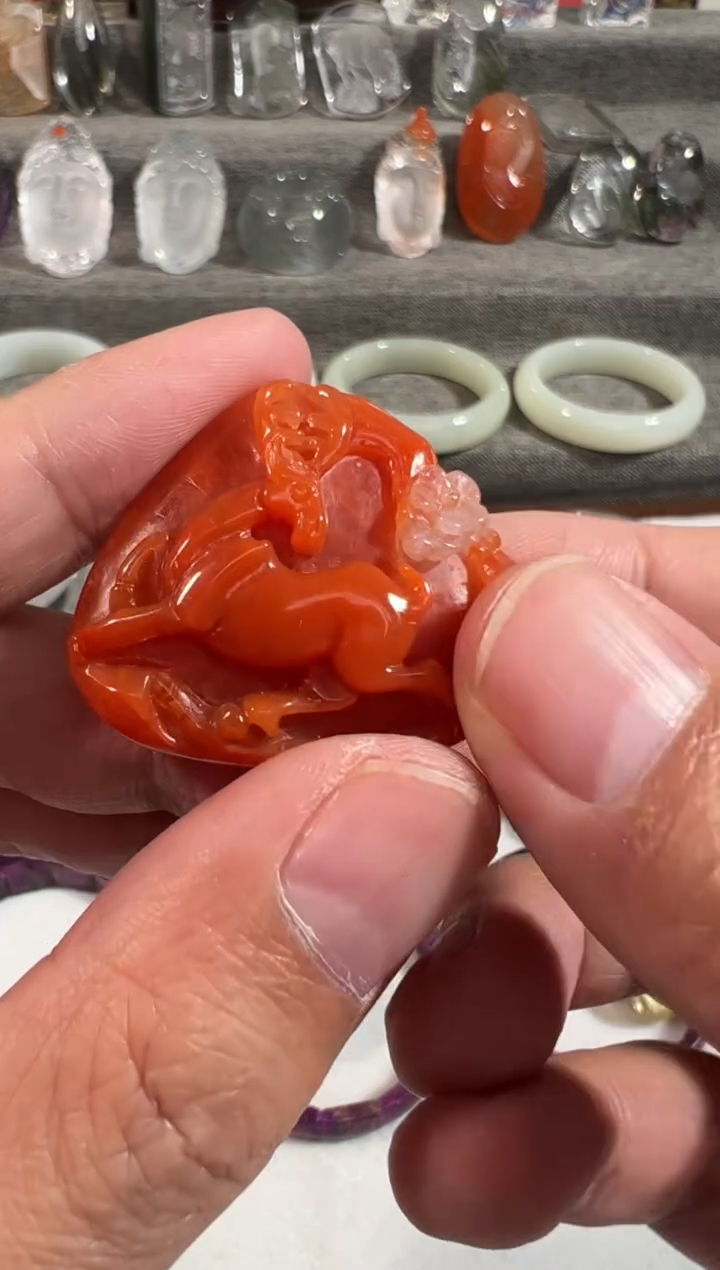 未镶嵌项链南红玛瑙南红吊坠14N5 