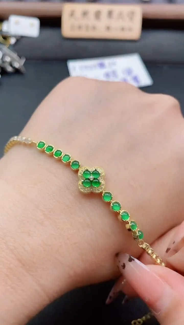 银S925镶嵌戒指翡翠1