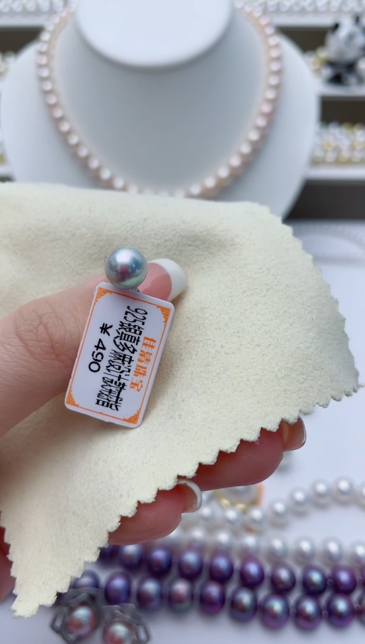 【闪购商品】淡水珍珠戒指银S925镶嵌W25