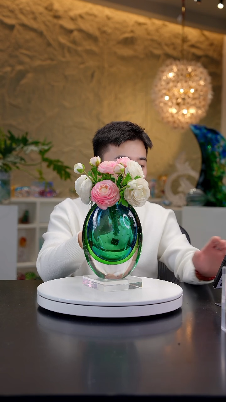 手工艺品琉璃双色反影香薰瓶