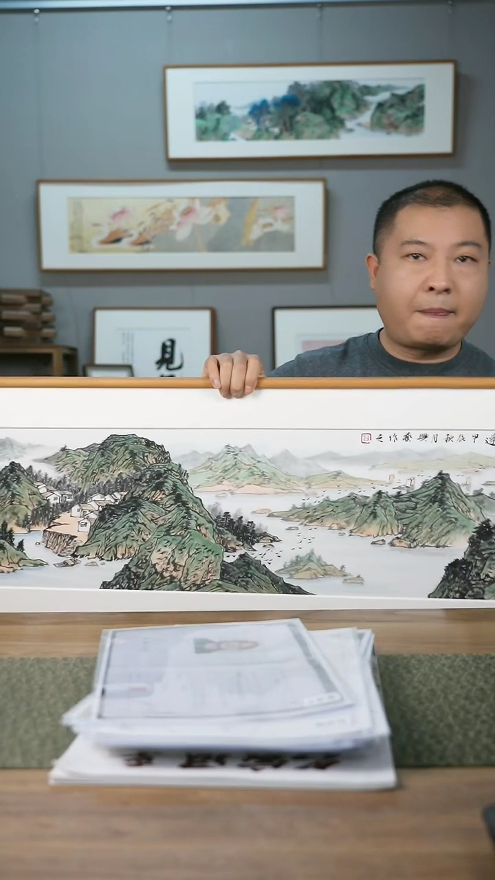 书法协会会员老师带框作品-